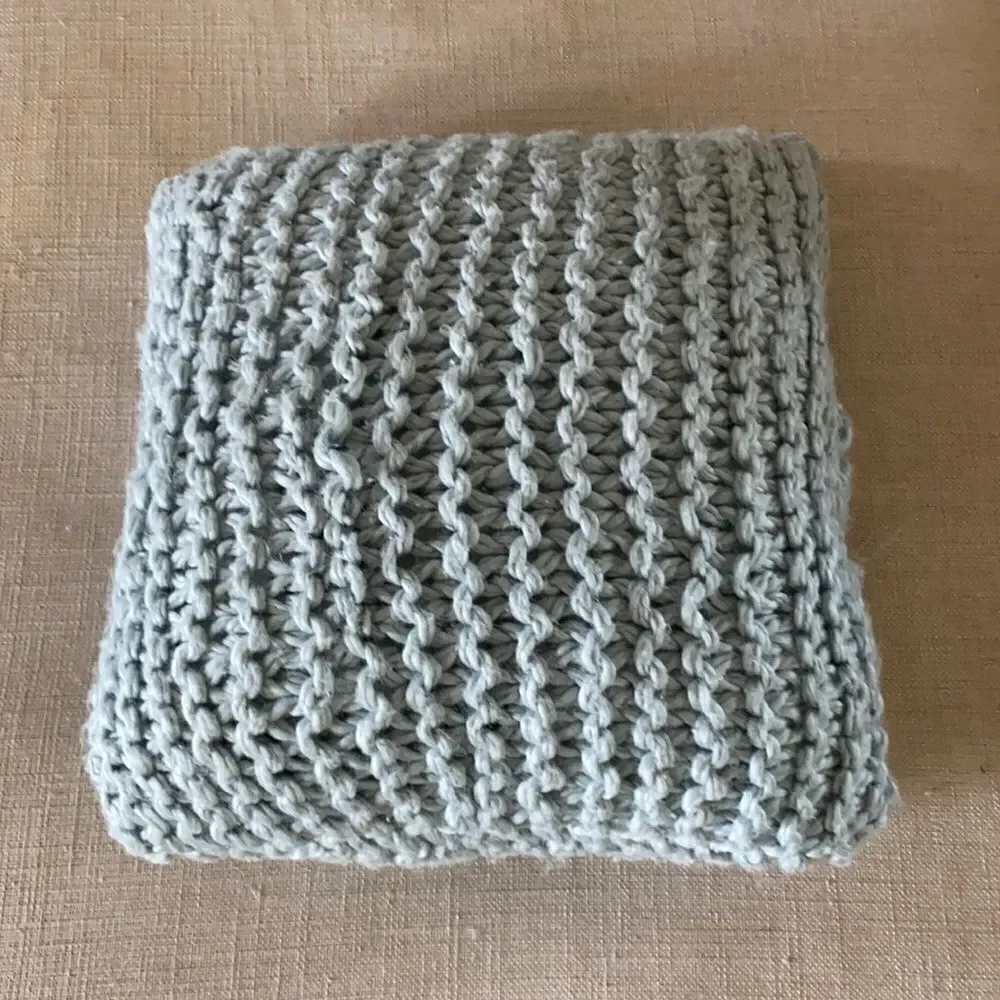 Anthropologie Chunky Cable Knit Pillow